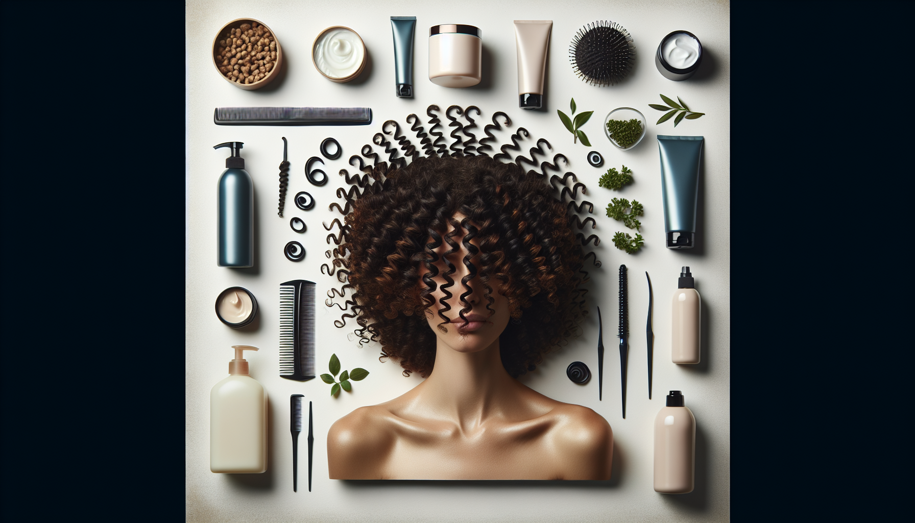 Natural curly hair products and styling routine